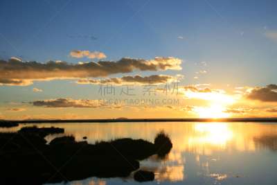 自然美,在上面,计量器,平视角,海洋,纳木错,青藏高原,水,天空,水平画幅