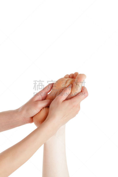 白色背景,背景分离,生活方式,病人,替代医药,身体保养,物理疗法,彩色图片,按摩
