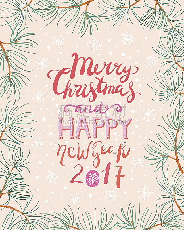 边框,松树,新年卡,枝,舒服,圣诞卡,新年前夕,雪,古典式