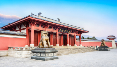 崇圣寺三塔,大理,云南省,百宝箱,亭台楼阁,灵性,古老的,早晨,旅行者,安全
