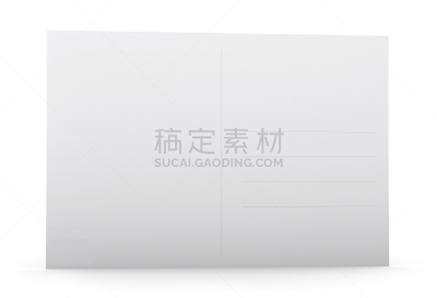明信片,背面视角,白色,剪贴路径,贺卡,空的,背景分离,空白的,文档,沟通