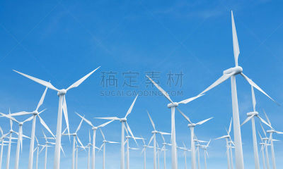 现代风车,螺旋桨,风轮机,水平画幅,风力,能源,无人,涡轮,工业,商业金融和工业