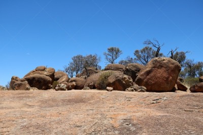西澳大利亚,hyden,岩石,高原,天空,水平画幅,纹理效果,无人,计量器,岩层