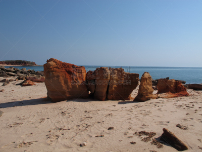 cape leveque,西澳大利亚,自然,半岛,水平画幅,沙子,无人,蓝色,方向,海洋