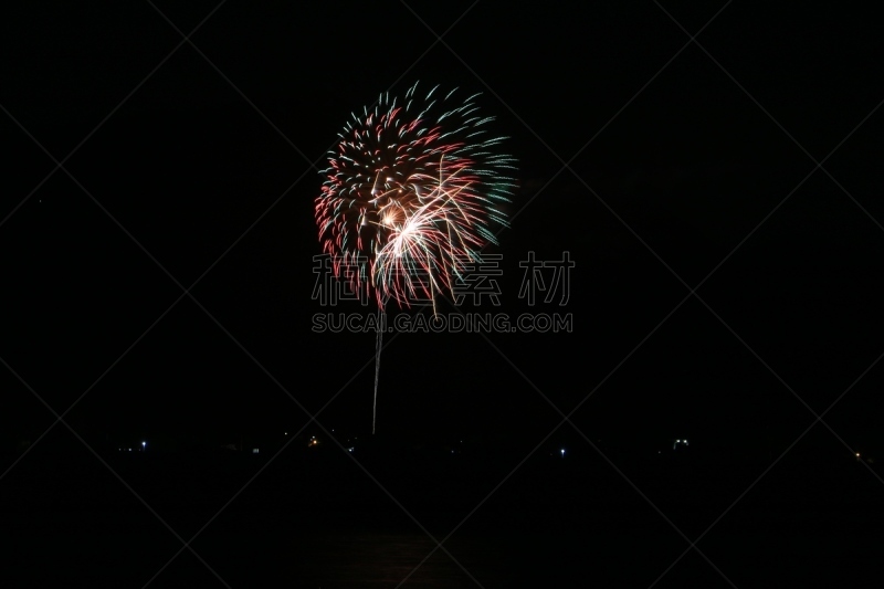 日本,放焰火,冈山市,冈山县,本州岛中国地区,天空,美,水平画幅,夜晚,无人
