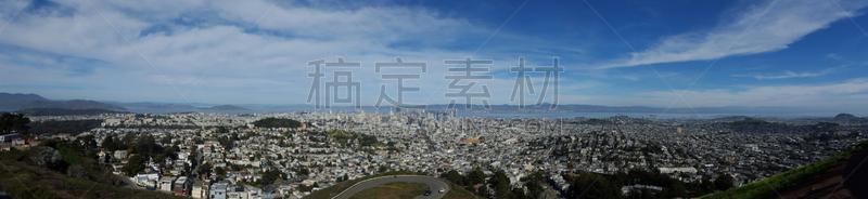 旧金山,恶魔岛,柯伊特塔,水平画幅,山,户外,阿拉莫广场,都市风景,国际著名景点