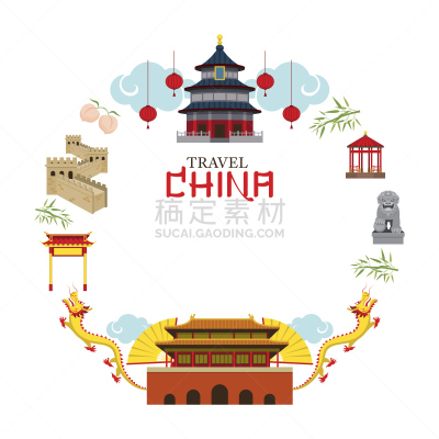 边框,旅途,过去,世界遗产,著名景点,大门,背景,节日,绘画插图,建筑