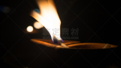 油灯,卫塞节,佛陀的生日,椰子油,斯里兰卡,水平画幅,佛教,无人,摄影