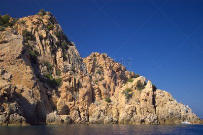 岩石,水平画幅,piana,无人,夏天,户外,彩色图片,法国,地中海,自然