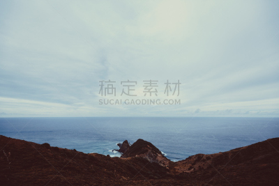 新西兰,cape reinga,水,天空,水平画幅,地形,岩石,无人,夏天,新西兰北岛