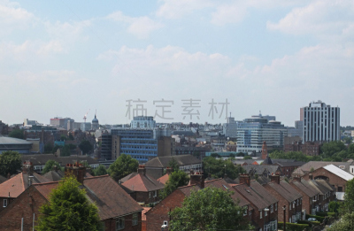 诺丁汉,都市风景,商业街,水平画幅,无人,摩天大楼,城市天际线,办公楼外观,摄影