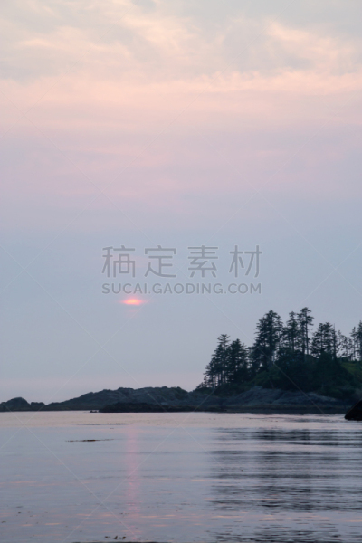 尤克卢利特,视角,云,加拿大,烟雾,温哥华岛,海岸线,公元前,岩石,夏天