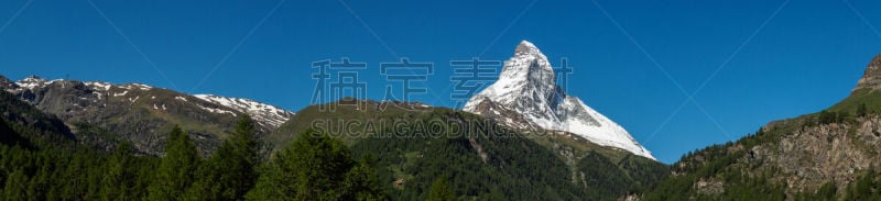 马特洪峰,策尔马特,全景,风景,日光,白昼,天空,戈尔内格拉特,水平画幅,山