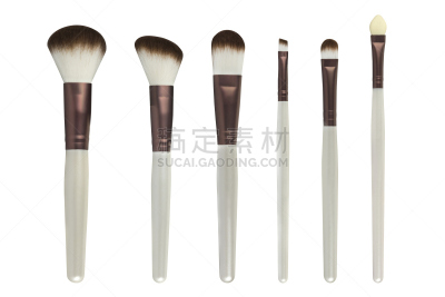 背景分离,粉底,腮红,化妆刷,化妆用品,多样,白色背景,分离着色,收集,化妆
