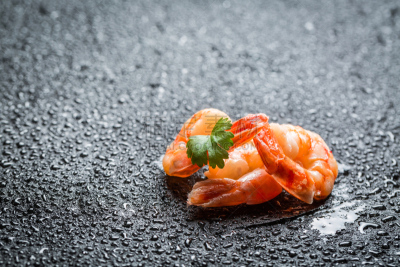 清新,虾,特写,黑岩沙漠,水,留白,开胃品,海产,挪威海蜇虾,明虾