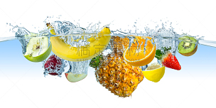 水果,水,素食,水下,饮料,橙子,柠檬,白色,泡泡,李子