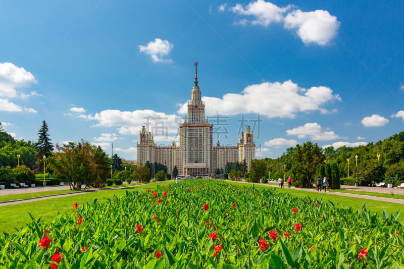 莫斯科,都市风景,大学,州,mikhail lomonosov,麻雀山,美因河,俄国革命,罗曼诺索夫桥,前苏联