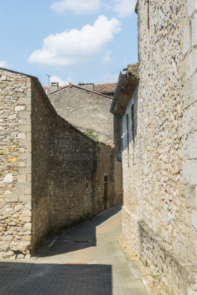 古老的,toulouse lautrec,法国,乡村,垂直画幅,外立面,无人,户外,都市风景,彩色图片