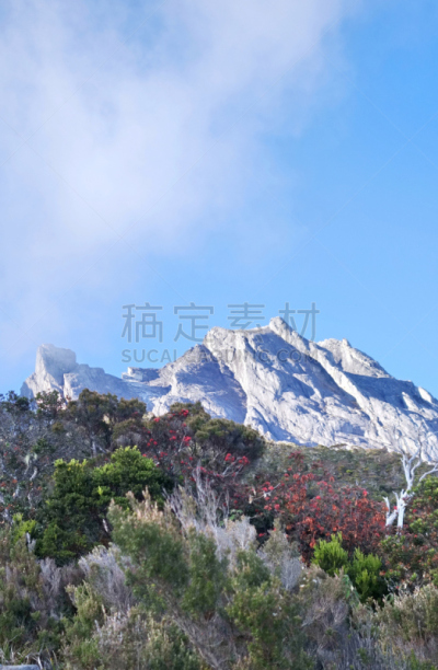 沙巴州,马来西亚,京那峇鲁山,顶部,京那巴鲁山国家公园,传统,国内著名景点,视角,旅途,云景