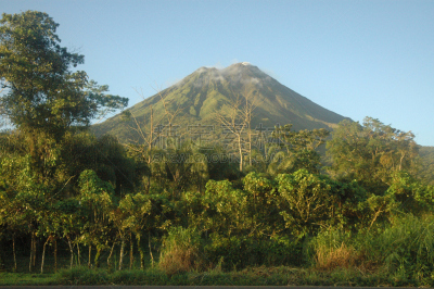 火山,拉福尔图那,阿雷纳火山,自然,中美洲,水平画幅,圆锥,地形,地质学,无人