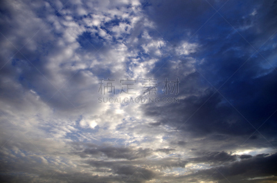 天空,蓝色,云,美,水平画幅,纹理效果,巨大的,户外,云景