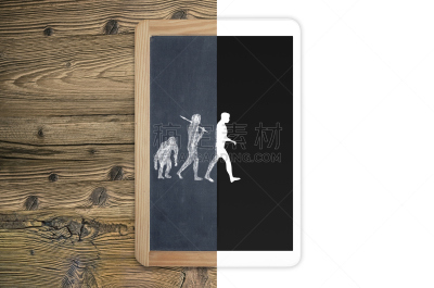 概念,早期智人,起源,道德,绘画插图,留白,灵性,水平画幅,古老的,电子记事本
