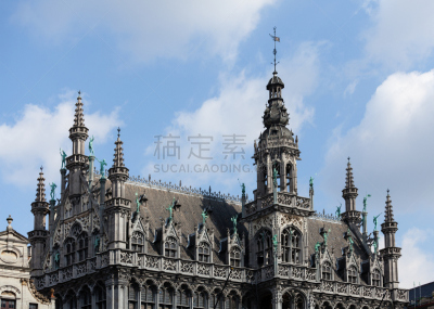 布鲁塞尔大广场,房屋,布鲁塞尔,纪念碑,水平画幅,无人,户外,特写,居住区,都市风景