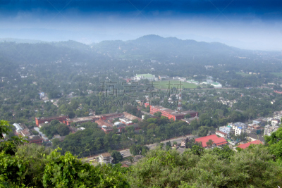 高哈蒂,城市,风景秀丽的铁路过山车,镰仓市,阿萨姆,过山车,东,早晨,东亚,草