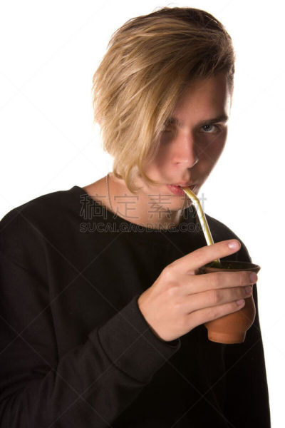 饮料,男人,马黛茶,茶,城市生活,背景分离,舒服,肖像,复古风格