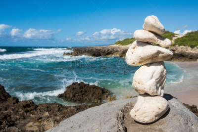 瓦胡岛,海滩,小路,夏威夷,岩石,疤,白色,锐角,卡埃纳角州立公园,西