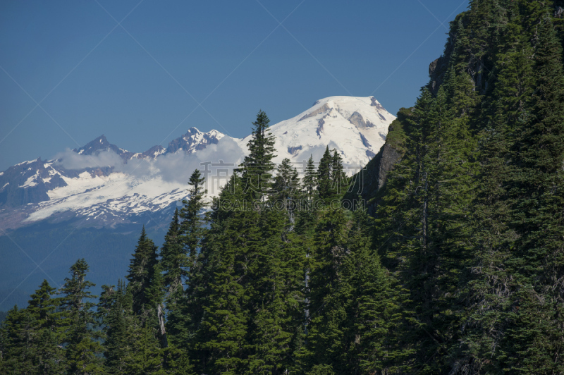 山,贝克尔山,北喀斯开山脉,北小瀑布国家公园,卡斯基德山脉,美国西北太平洋地区,国内著名景点,视角,华盛顿州,山脊