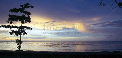 洛维纳,巴厘岛,海滩,莎努尔,水,天空,美,水平画幅,曙暮光,夏天
