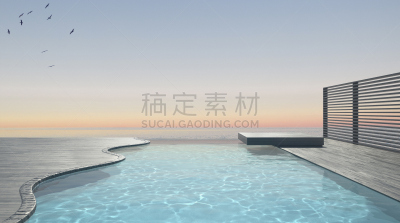 无边际泳池,海洋,全景,梯田,顶楼公寓,泳池边,游泳池,热水池浴,别墅,档案