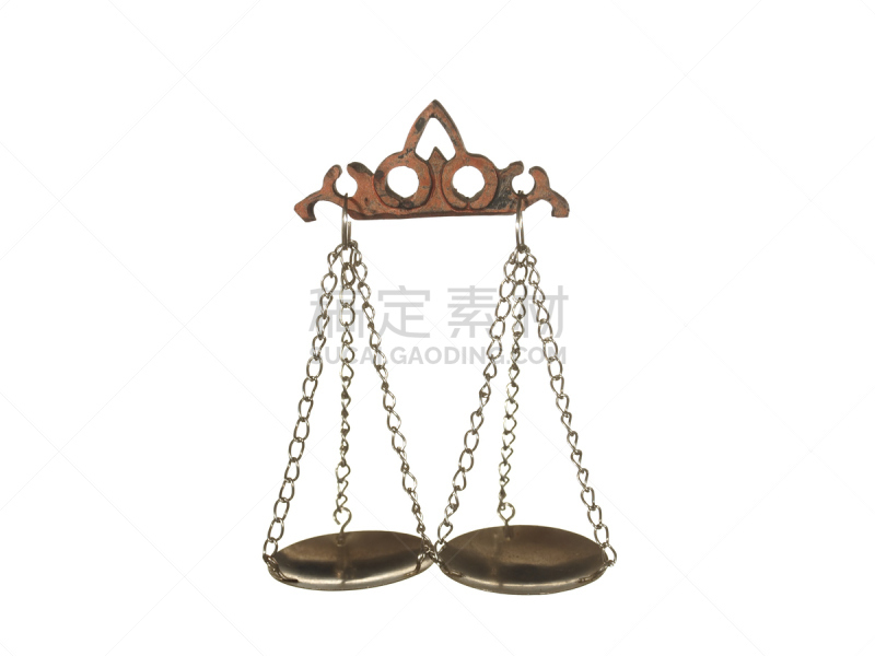秤,空的,分离着色,白色背景,天秤座,质量,水平画幅,古老的,比例,背景分离