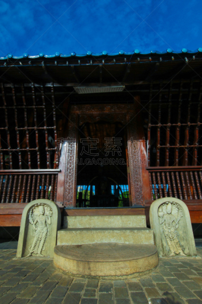 科伦坡,湖,斯里兰卡,寺庙,贝拉贝克撒,马六甲州,斯里兰卡人,垂直画幅,早晨,佛教