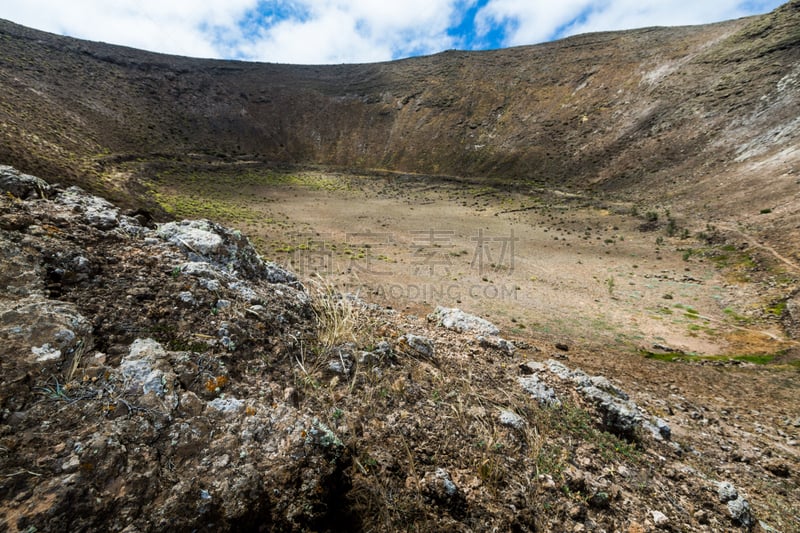 兰萨罗特岛,火山口,瓦伦西亚社区摩托车大奖赛,timanfaya national park,木板路,天空,公园,褐色,水平画幅,大西洋群岛