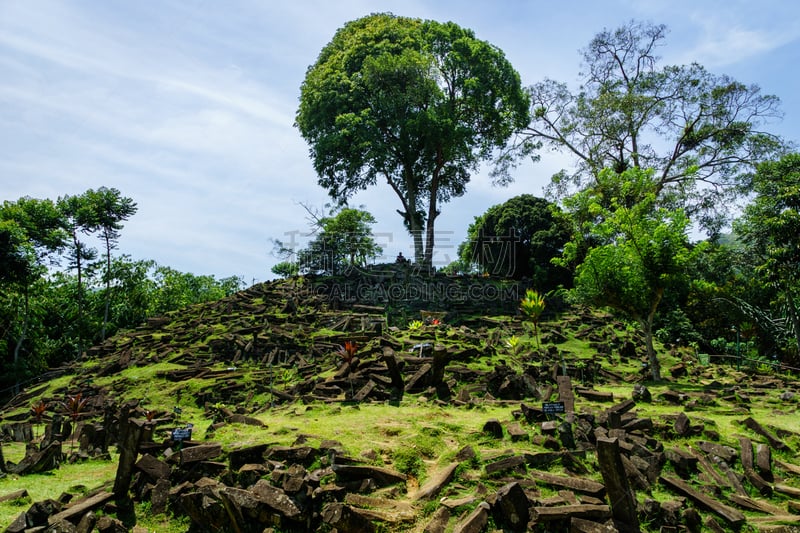 展玉,印度尼西亚,巴杜尔山,巴丹,建筑工地,西爪哇,水平画幅,山,古老的,旅行者