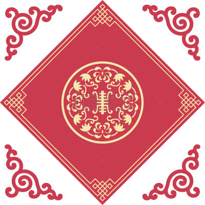边框,运气,式样,时尚,部分,圣诞装饰物,对称,中国,东亚,建筑