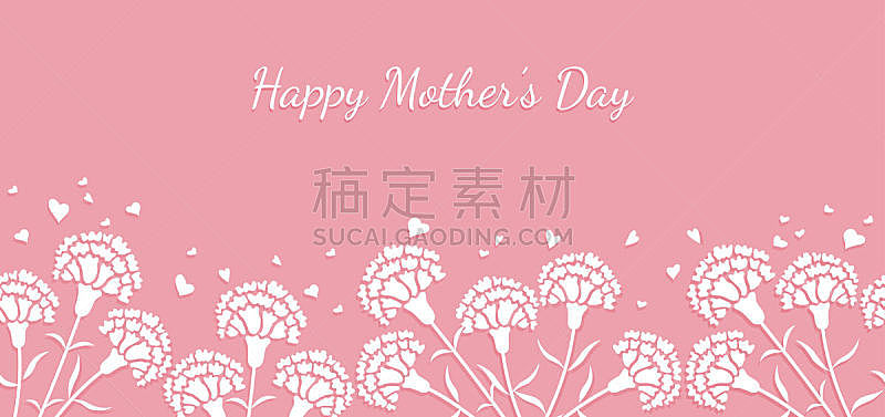Seamless vector background illustration with text space for Mother’s Day, Valentine’s Day, bridal, etc.