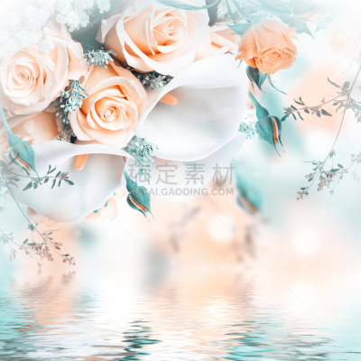 新娘,花束,黄色,玫瑰,传统服饰巴纳德,自然,浪漫,方形画幅,婚礼,婚姻