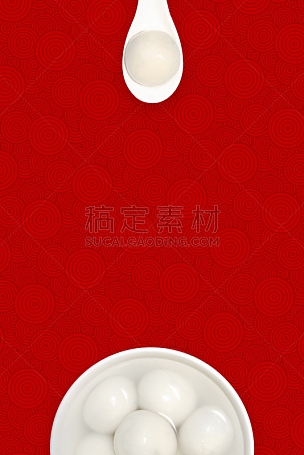 碗,红色背景,汤圆,传统,春节,元宵节,中国灯笼,彩色背景,垂直画幅,饮食