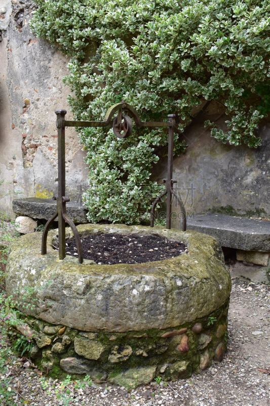 village, moyen âge, pierre, ancien, France