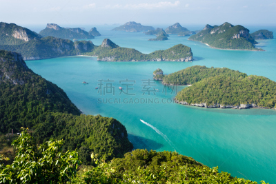 海洋,公园,安通群岛,普吉岛,苏梅岛,万伦,水,美,群岛,气候