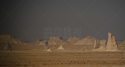 埃及,雕塑,撒哈拉沙漠,自然,抽象,白色沙漠,天空,水平画幅,沙子,无人