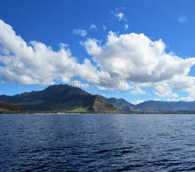 海岸线,瓦胡岛,海滩,玛卡哈,太平洋岛屿,热带气候,云,波浪,热带树,户外