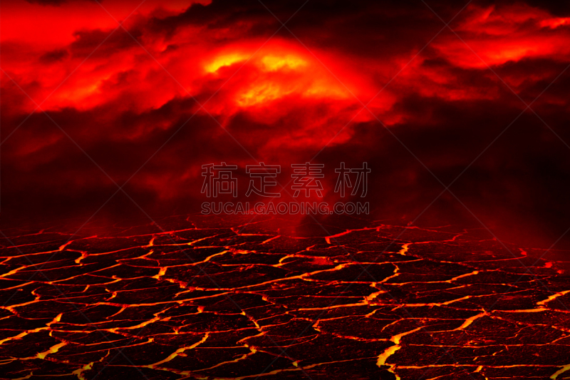 熔岩,背景聚焦,平视角,水平画幅,绘画插图,地狱火,户外,光,摇滚乐,泰国