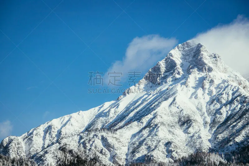 雪 阿尔卑斯山脉 山 背景分离 环境 云 奥地利 天气 萨尔费尔德 自然荒野区图片素材下载 稿定素材