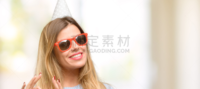 幸福,生日,符号,手,心型,青年女人,爱,出示,沟通