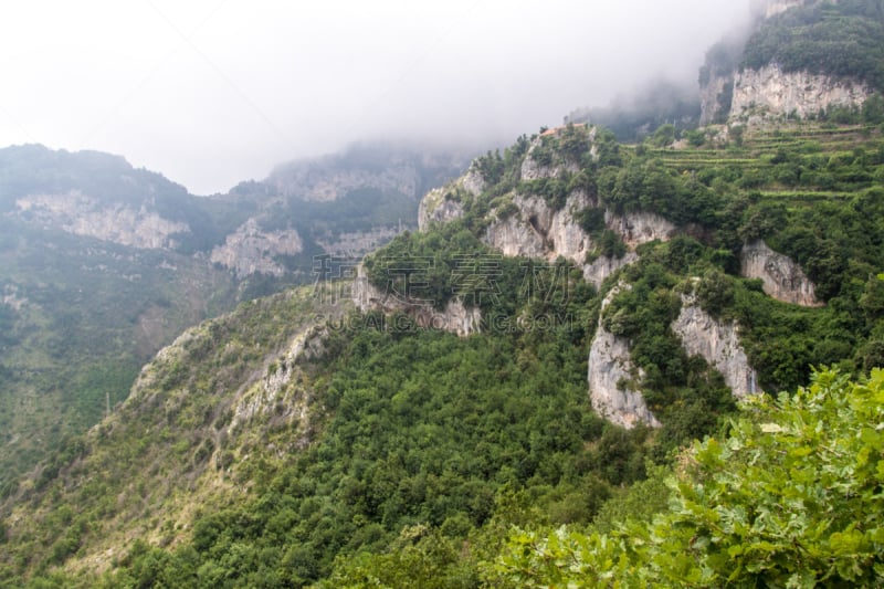 阿玛菲海岸,地形,岩石,普莱伊亚诺,波西塔诺,萨莱诺,阿玛尔菲,水平画幅,山,无人