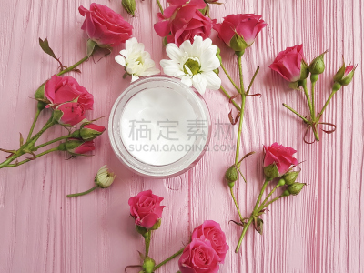 奶油,化妆用品,木制,粉色,玫瑰,美,水平画幅,spa美容,古老的,乡村风格